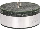 PTMD  rustic donkergroene pilaarkaars 14x6