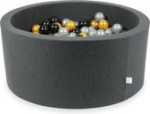 Graphite ballenbad Moje • Rond 90 x 40 cm • Inclusief 300 ballen diameter 7 cm