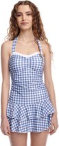 Pussy Deluxe Badpak -XL- Blue Plaid Blauw