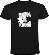 Massa is Kassa Heren t-shirt | Zwart