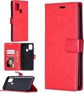 Portemonnee Book Case Hoesje Geschikt voor: OnePlus Nord N100 -  rood