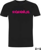T-shirt | Karaktereigenschappen | Eigenwijs03 - L, fluor pink, Heren