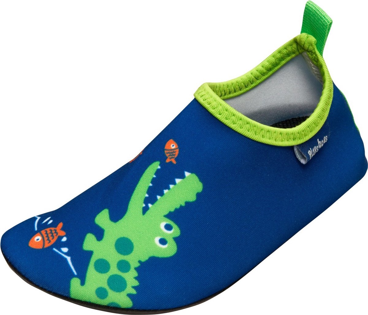 Playshoes - UV-waterschoenen voor jongens - Krokodil - Blauw / groen - maat 20-21EU