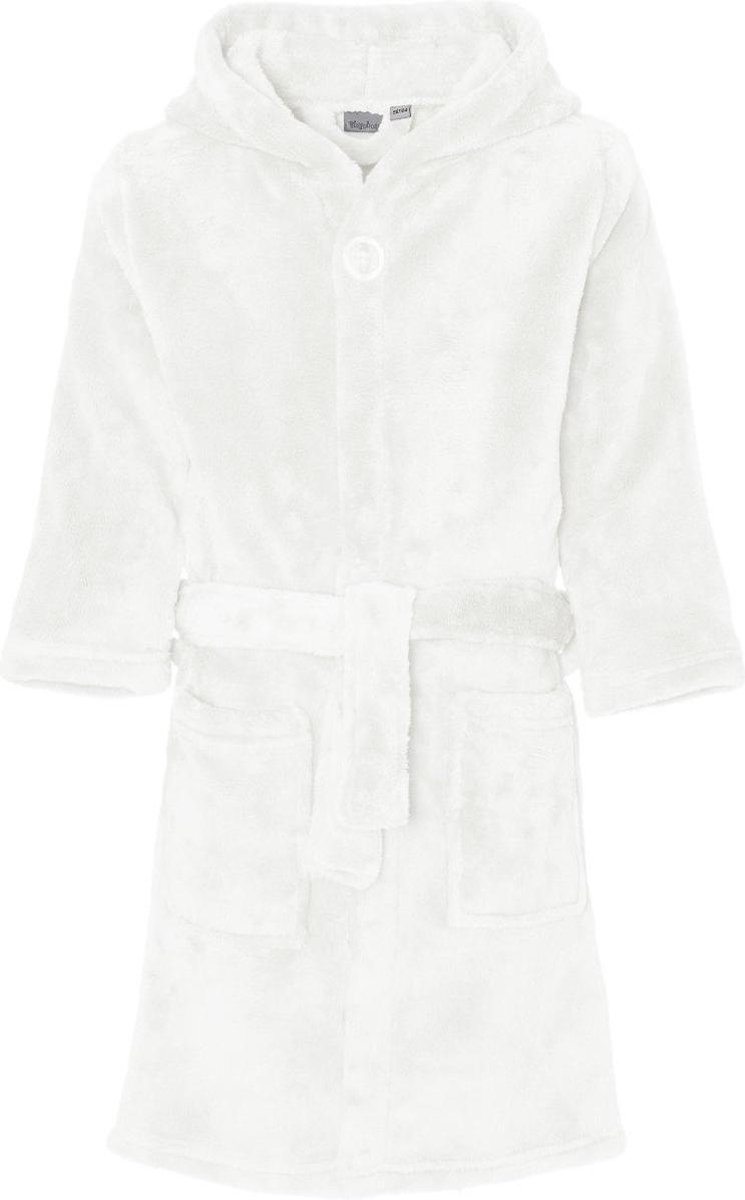Playshoes - Fleece badjas met capuchon - Beige - maat 86-92cm