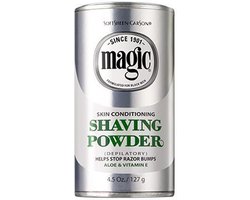 Magic Skin Conditioning Shaving Powder met Aloe en Vitamine E - Ontharingscrème