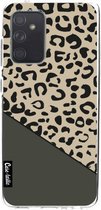 Casetastic Samsung Galaxy A52 (2021) 5G / Galaxy A52 (2021) 4G Hoesje - Softcover Hoesje met Design - Leopard Mix Green Print