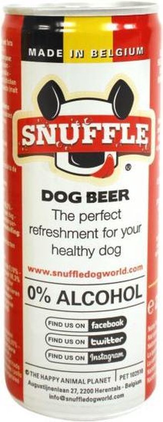Snuffle Hondenbier Original Blikje 250 ml