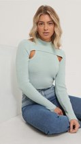 Isha x Nakd cut out top mint groen - L, Mint