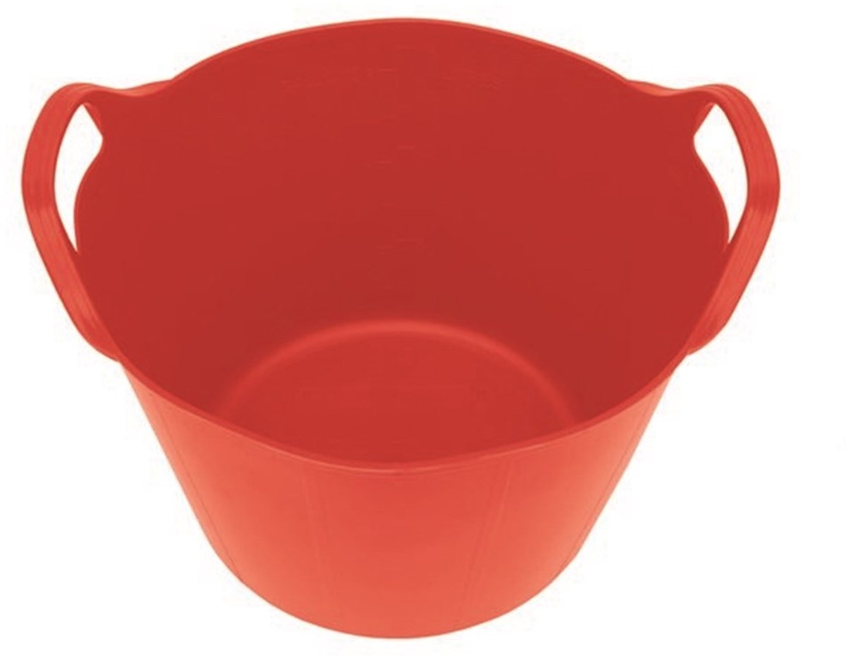 Gripline Bouwemmer - Flexibele Kuip - Flextub - 25L - Rood