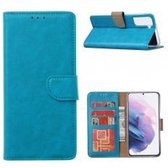 Xssive Hoesje voor Samsung Galaxy S21 - Book Case - Turquoise