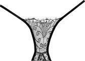 Enchanted Belle Panty ( Crotchless ) - Black