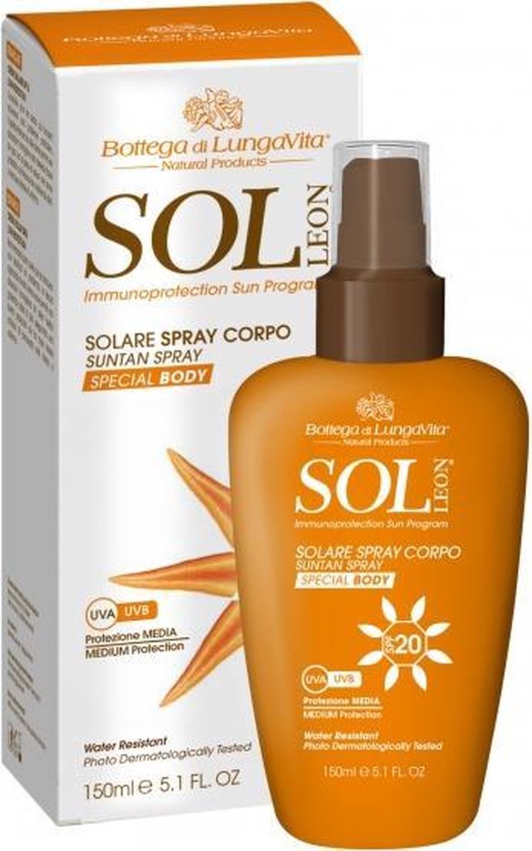 SOL Léon - Sun Protection Body Spray SPF20 - Medium (150ml)