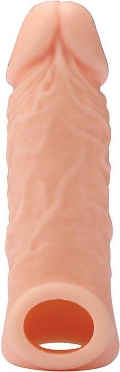 Goedkoopste Dream Toys - RealStuff rekbare penisvergroter 14 cm met scrotumband - Huidroze