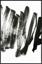 JUNIQE - Poster met kunststof lijst Black On White -13x18 /Wit & Zwart