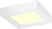 LED Downlight Slim Pro - Igan Strilo - Opbouw Vierkant 6W - Warm Wit 3000K - Mat Wit - Kunststof