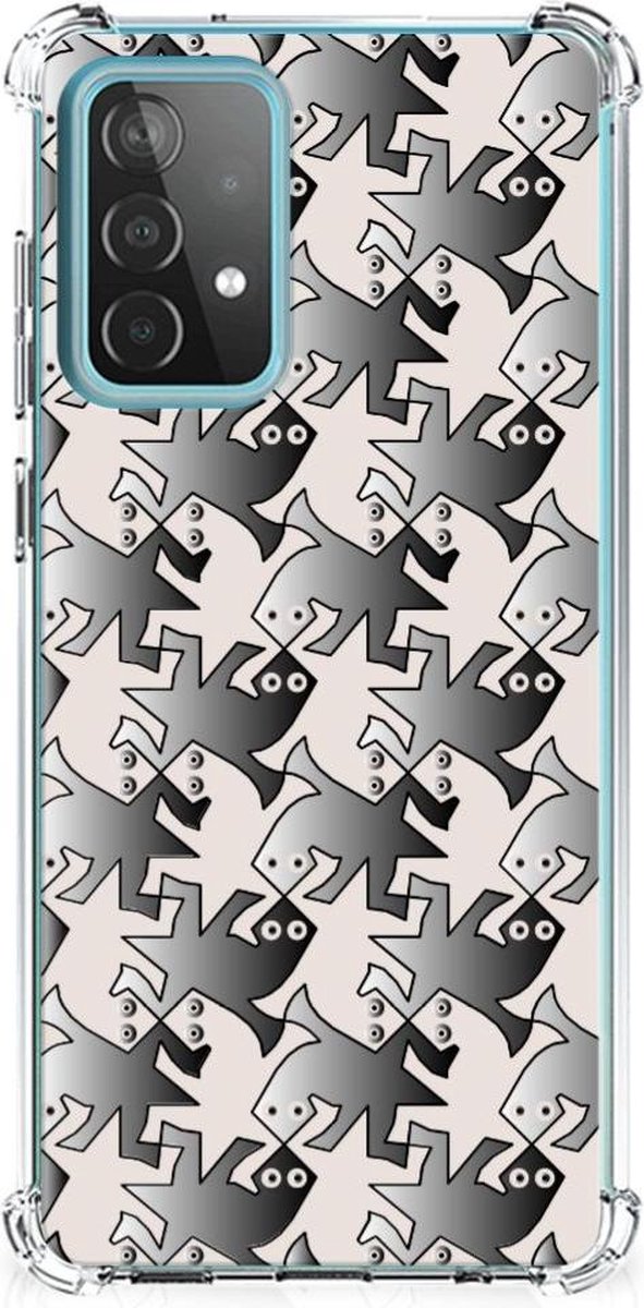 Samsung Galaxy A52 4G/5G Case Anti-shock Salamander Grey