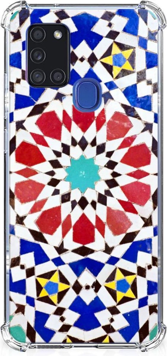 Samsung Galaxy A21s Anti-Shock Hoesje Mozaïek
