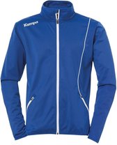 Kempa Curve Classic Trainingsjas - Maat 164  - Unisex - blauw/wit