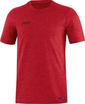 Jako T-Shirt Premium Basics Rood Gemeleerd Maat 3XL