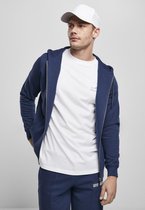 Urban Classics Vest met capuchon -S- Basic Terry Blauw