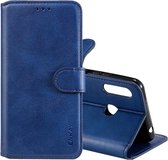 Voor Samsung Galaxy A70e ENKAY Hat-Prince horizontale flip lederen tas met houder & kaartsleuven en portemonnee (donkerblauw)