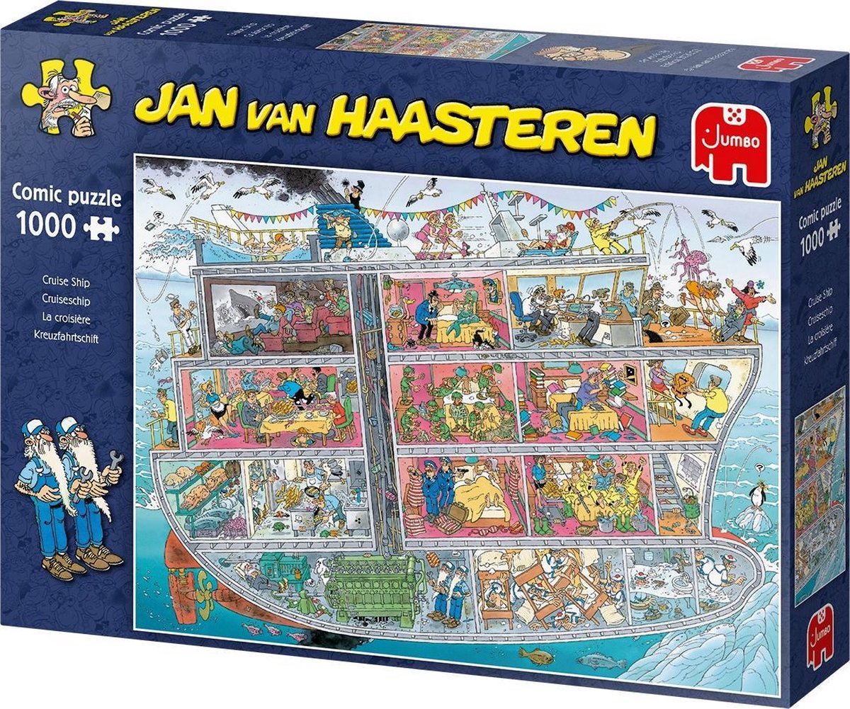 bijzonder bloem ring Jumbo Puzzel Jan Van Haasteren Cruiseschip 1000 Stukjes | bol.com