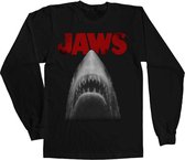 Jaws Longsleeve shirt -2XL- Poster Zwart