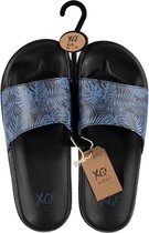 Xq Footwear Badslippers Tropisch Heren Eva Navy Maat 42