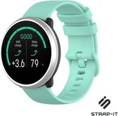 Siliconen Smartwatch bandje - Geschikt voor  Polar Unite siliconen bandje - aqua - Strap-it Horlogeband / Polsband / Armband