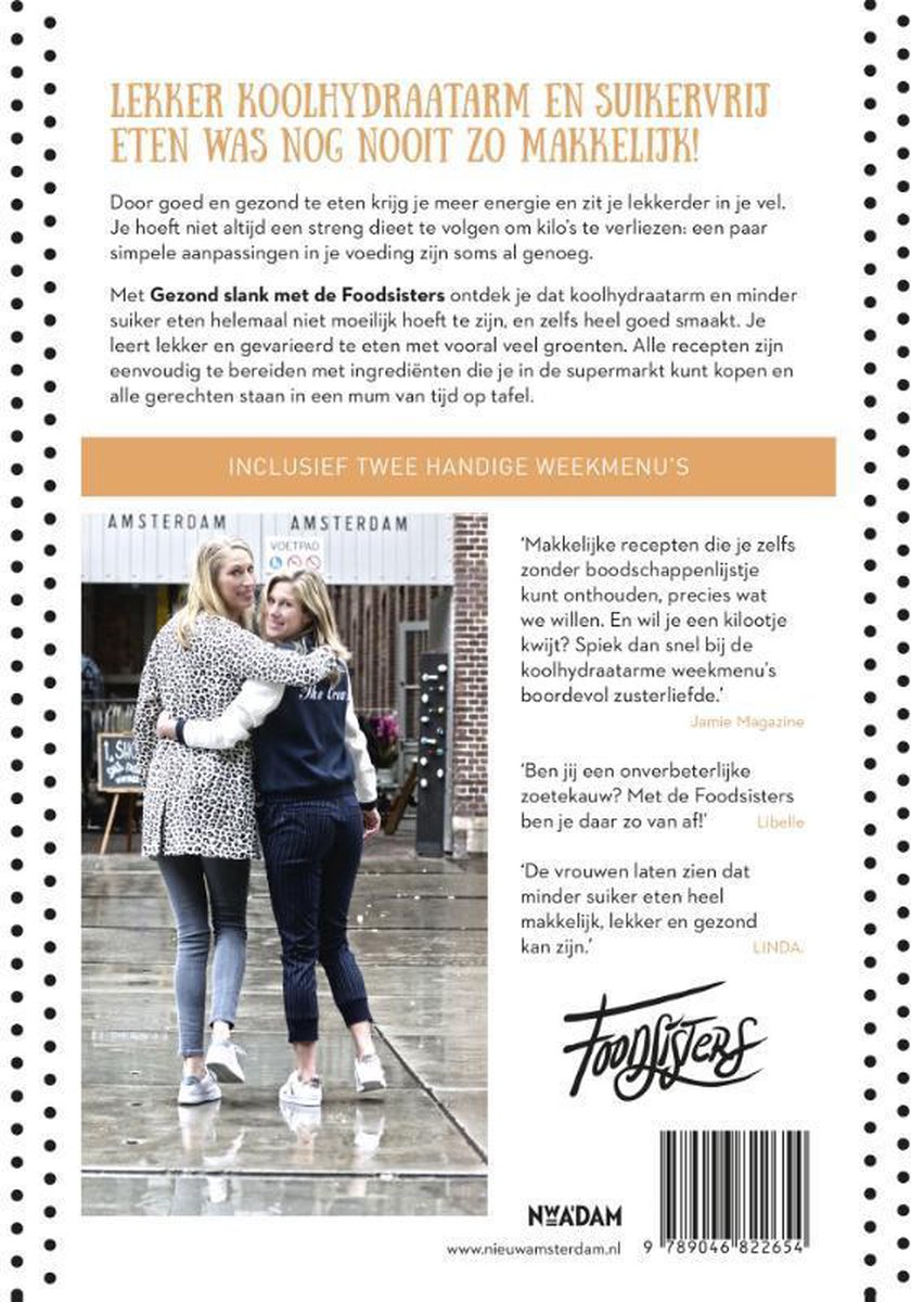 Gezond slank met de Foodsisters - back cover