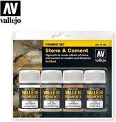 Vallejo val73192  - Stone & Cement Pigment Set 4 kleuren