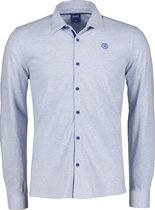 Qubz Overhemd - Modern Fit - Blauw - 3XL Grote Maten