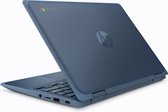 HP Chromebook x360 11 G3 EE Blauw 29,5 cm (11.6") 1366 x 768 Pixels Touchscreen Intel® Celeron® N 4 GB LPDDR4-SDRAM 32 GB eMMC Wi-Fi 5 (802.11ac) Chrome OS