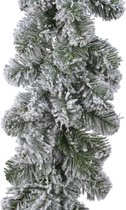1x Guirlandes de pin vert / guirlandes de pin avec neige 270 x 25 cm - Guirlandes de Noël / guirlandes de pin