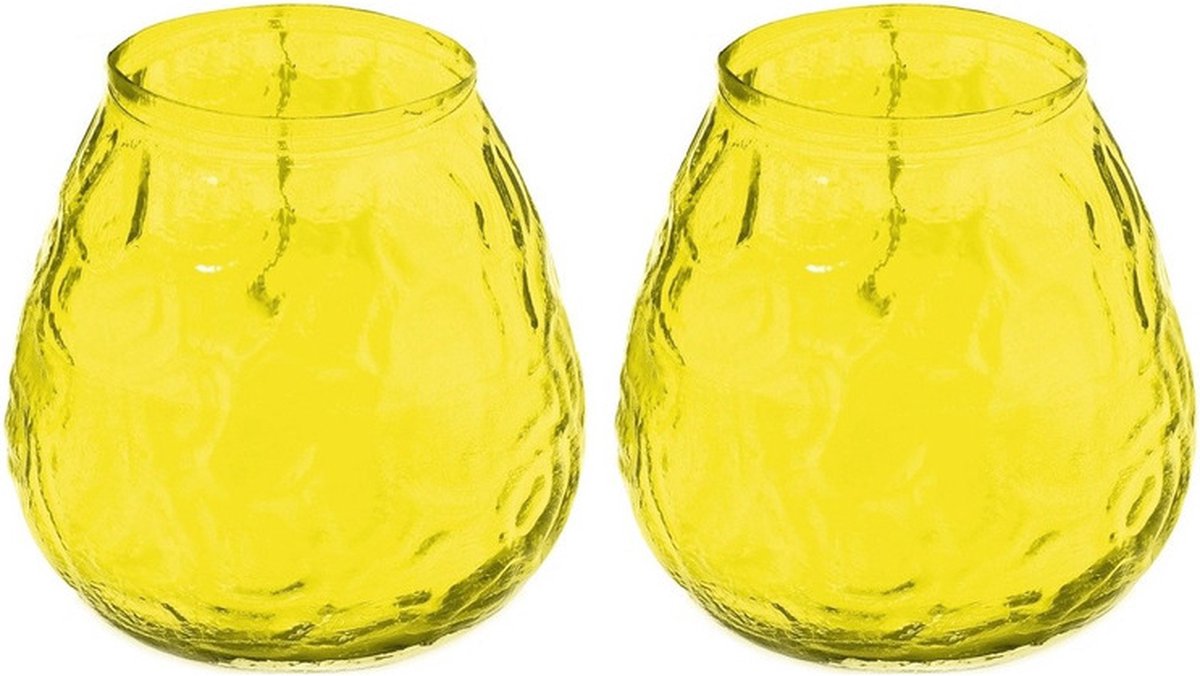 Windlicht - geurkaars - 6x - citronella - 48 branduren