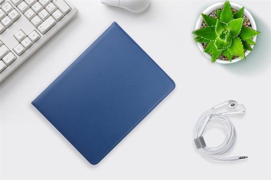 Apple iPad 2-3-4 Blauw 360 degrés de couverture rotative - Book Case Tablet cover