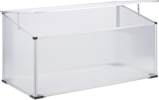 koude bak aluminium - steeksysteem - lichtdoorlatend - uv-bescherming - 100x50x50 cm -...