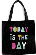 Sac bandoulière - Sac de plage - Shopper Summer - Citations - Design - 45x45 cm - Sac en coton