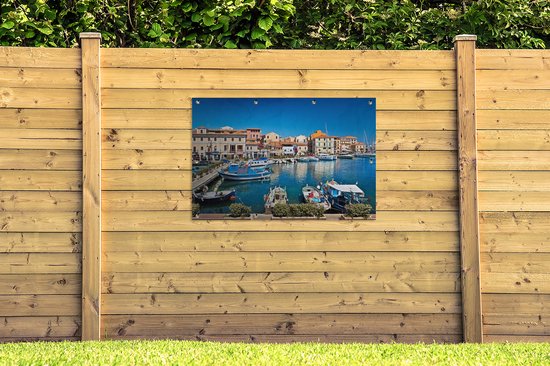 Tuinposter - Tuindoek - Tuinposters buiten - Haven in La Maddalena in Sardinië - 120x80 cm - Tuin - GreatGardenPosters