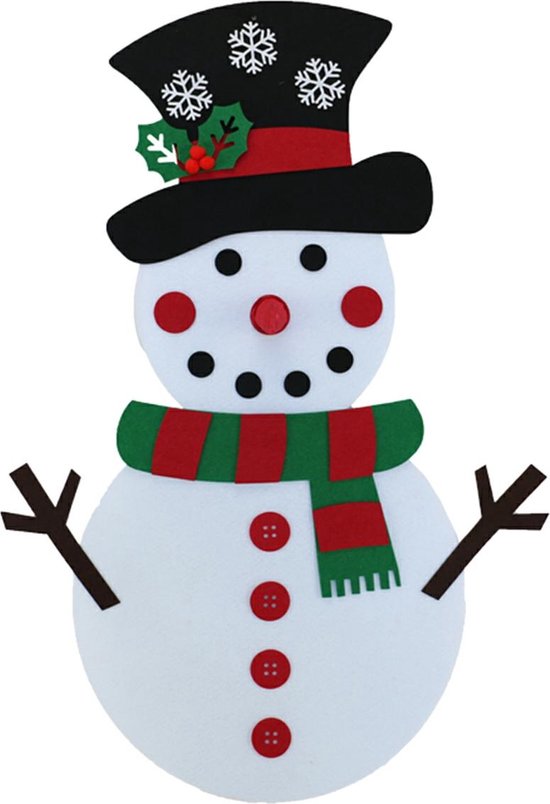 Bonhomme de neige en Feutres pour enfants avec 30 accessoires - bonhomme de  neige -... | bol.com