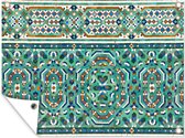 Muurdecoratie buiten Een traditionele Marokkaanse mozaïekdecoratie - 160x120 cm - Tuindoek - Buitenposter