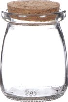Glazen potje met kurk Ø5,5cm en 7,5cm hoog (24 st.)