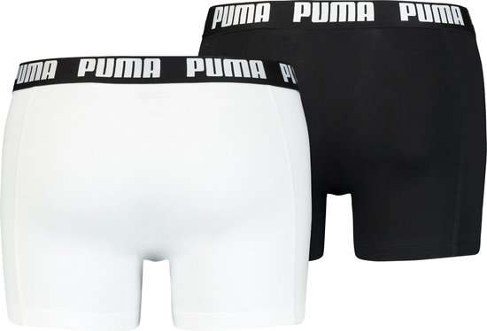 PUMA Boxershort Hommes PUMA BASIC BOXER 2-pack - Blanc / Noir - Taille XL |  bol