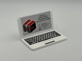 Visitekaart houder Laptop - Wit - Computerwinkel - IT