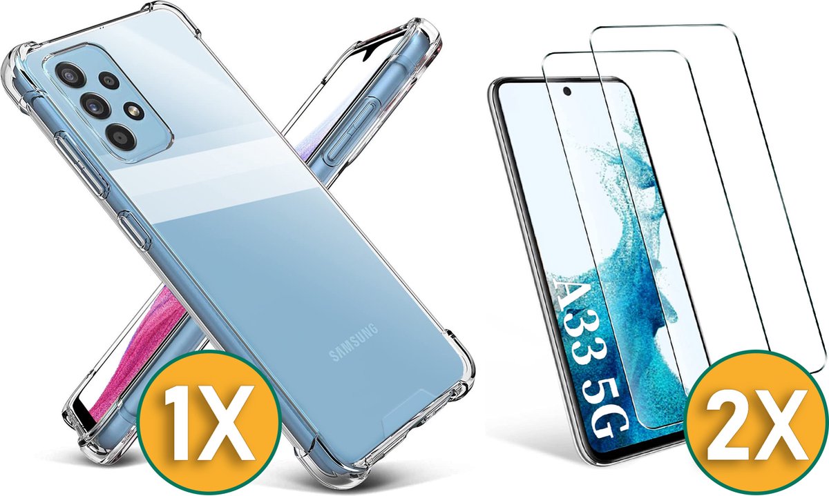 Coque imprimée logo Cordella avec anneaux intégrés pour Galaxy A33 5G, Transparent main image 1
