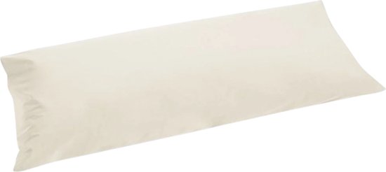 Taie d' Kussensloop percale 300tc sable blanc 40x80