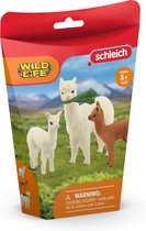 schleich WILD LIFE - Alpaca famillie - Speelfigurenset - Kinderspeelgoed voor Jongens en Meisjes - 3 tot 8 jaar - 42544
