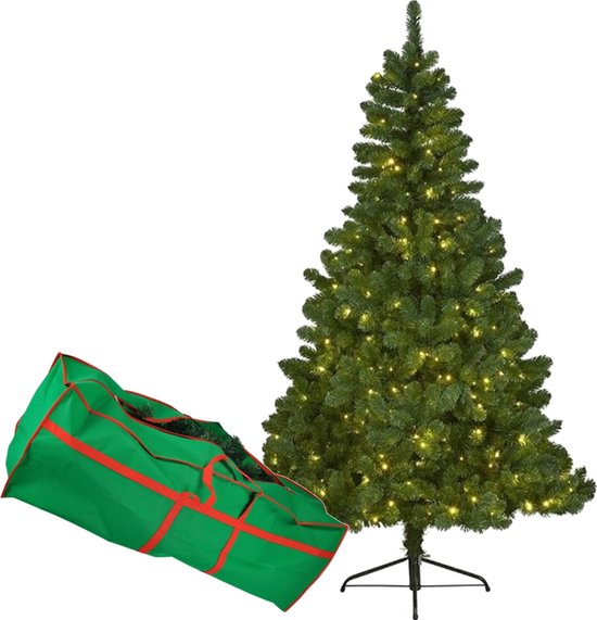 Led Kerstboom 80L-90Cm Led Warm Wit - 5 Mtr Aanloop - Ip44 Trafo - Kunstkerstbomen - tuin & dier