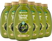 Garnier Loving Blends Shampoo - Mytische Olijf - Gevoelig tot Zeer Droog Haar - 6 x 300 ml - Voordeelverpakking