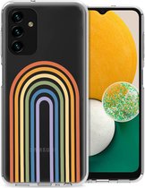 iMoshion Hoesje Siliconen Geschikt voor Samsung Galaxy A13 (5G) / A04s - iMoshion Design hoesje - Meerkleurig / Rainbow Pride